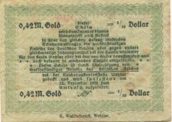 Wetzlar - Handelskammer des Kreises - 6.11.1923 - 0.42 Gold-Mark