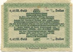 Wetzlar - Handelskammer des Kreises - 6.11.1923 - 0.42 Gold-Mark