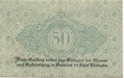 Wiesbaden - Stadt - 1917 - 50 Pfennig