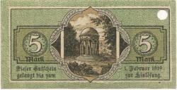 Wiesbaden - Stadt - 1918 - 1.2.1919 - 5 Mark