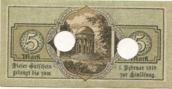 Wiesbaden - Stadt - 1918 - 1.2.1919 - 5 Mark