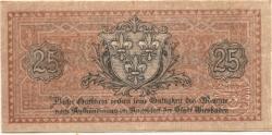 Wiesbaden - Stadt - September 1919 - 25 Pfennig