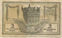 Wiesbaden - Stadt - August 1923 - 31.10.1923 - 2 Millionen Mark