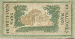 Wiesbaden - Stadt - August 1923 - 31.10.1923 - 10 Millionen Mark