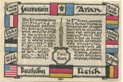 Wiesbaden - Freytag, Dr. (Souveräner Aran) - 21.4.1921 - 5.4.1922 - 2 Mark