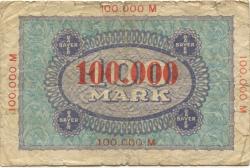 Wiesdorf (heute: Leverkusen) - Farbenfabriken, vormals Friedrich Bayer & Co - 26.7.1923 - 100000 Mark