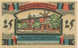 Wildeshausen - Stegemann, Carl, Hotel - -- - 25 Pfennig