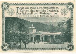 Wildungen (Bad) - Stadt - 18.10.1918 - 50 Pfennig