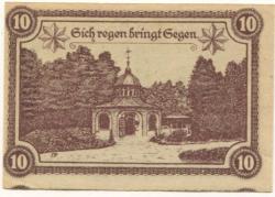 Wildungen (Bad) - Stadt - 25.3.1920 - 10 Pfennig