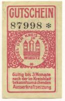 Wirsitz (heute: PL-Wyrzysk) - Kreissparkasse - 28.3.1918 - 10 Pfennig 