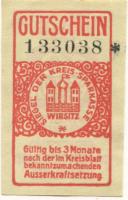 Wirsitz (heute: PL-Wyrzysk) - Kreissparkasse - 28.3.1918 - 10 Pfennig 