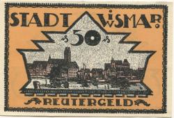 Wismar - Stadt - - 31.12.1921 - 50 Pfennig 