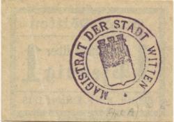 Witten - Stadt - 8.10.1918 - 1 Pfennig 