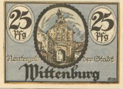 Wittenburg - Stadt - - 30.4.1922 - 25 Pfennig