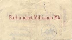 Wittlich - Kreis - 3.8.1923 - 100 Millionen Mark