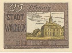 Woldegk - Stadt - - 31.5.1922 - 25 Pfennig
