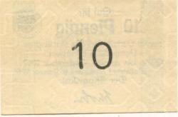 Wollstein (heute: PL-Wolsztyn) -Stadt - 9.1.1917 - 31.12.1917 - 10 Pfennig