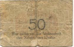 Wollstein (heute: PL-Wolsztyn) -Stadt - 31.7.1917 - 30.6.1918 - 50 Pfennig