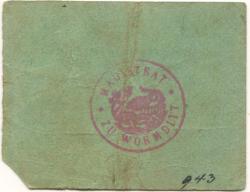 Wormditt (heute: PL-Ometa) - Stadt - -- - 1 Mark