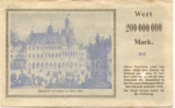Worms - Stadt - 26.6.1923 - 200 Millionen Mark