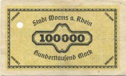 Worms - Stadt - 26.6.1923 - 100000 Mark