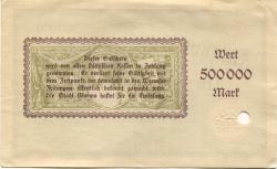 Worms - Stadt - 26.6.1923 - 500000 Mark