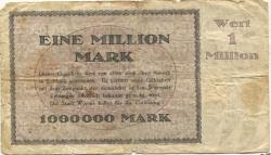 Worms - Stadt - 26.6.1923 - 1 Million Mark