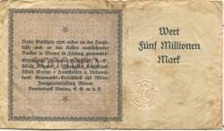 Worms - Heyl, Cornelius, Lederwerke - 10.8.1923 - 15.11.1923 - 5 Millionen Mark
