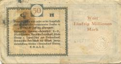 Worms - Heyl, Cornelius, Lederwerke - 5.91923 - 30.11.1923 - 50 Millionen Mark