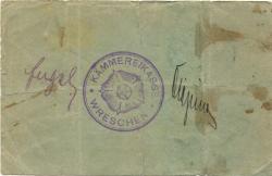 Wreschen (heute: PL-Wrzesnia) - Stadt - - 31.12.1914 - 1/2 Mark