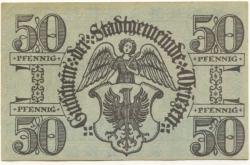 Wriezen - Stadt - 20.8.1919 - 31.12.1921 - 50 Pfenni