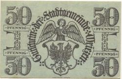 Wriezen - Stadt - 20.8.1919 - 31.12.1921 - 50 Pfennig