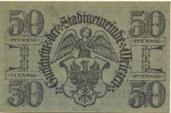Wriezen - Stadt - 20.8.1919 - 31.12.1921 - 50 Pfennig