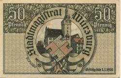 Würzburg - Stadt - - 1.1.1920 - 50 Pfennig