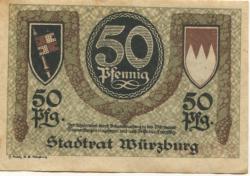Würzburg - Stadt - -- - 50 Pfennig