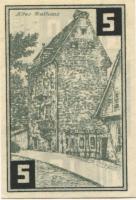 Wunstorf - Stadt - - 31.12.1922 - 5 Pfennig
