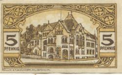 Wunstorf - Sparkasse der Stadt - 15.11.1920 - 1.4.1922 - 5 Pfennig