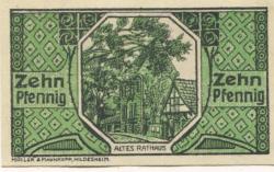 Wunstorf - Sparkasse der Stadt - 15.11.1920 - 1.4.1922 - 10 Pfennig