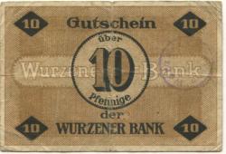 Wurzen - Wurzener Bank - 1.3.1917 - 10 Pfennig
