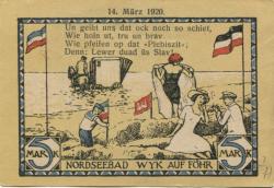 Wyk - Stadt - 14.3.1920 - 5 Mark