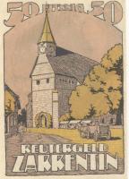Zarrentin - Stadt - - 31.5.1922 - 50 Pfennig 