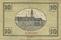Zeitz - Stadt - 8.10.1918 - 31.1.1919 - 10 Mark 