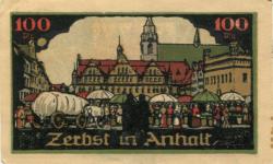 Zerbst - Stadt - 1.7.1921 - 100 Pfennig