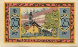Zeulenroda - Stadt - 1.11.1921 - 25 Pfennig