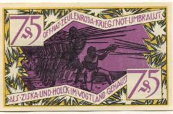 Zeulenroda - Stadt - 1.11.1921 - 75 Pfennig