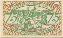 Zeulenroda - Stadt - 1.11.1921 - 75 Pfennig