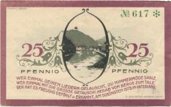Ziegenrück - Stadt - 1.9.1921 - 25 Pfennig