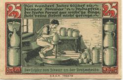 Ziesar - Städtische Sparkasse - -- - 25 Pfennig