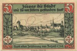 Ziesar - Städtische Sparkasse - -- - 50 Pfennig