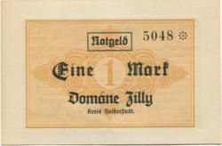 Zilly (heute: Osterwieck) - Domäne - 4.11.1918 - 1 Mark